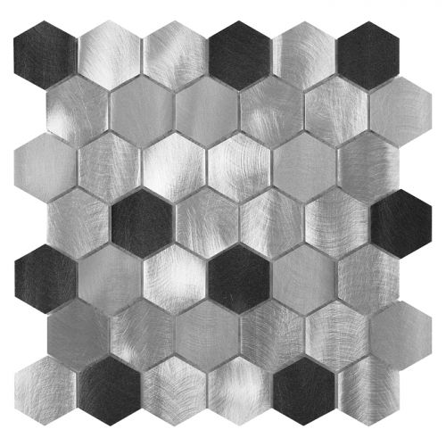 Dunin Metallic Allumi Grey Hexagon MIX 48 - 287x299