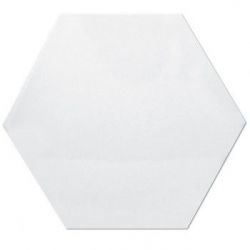 Decus Hexagono Liso Blanco Brillo 17x15