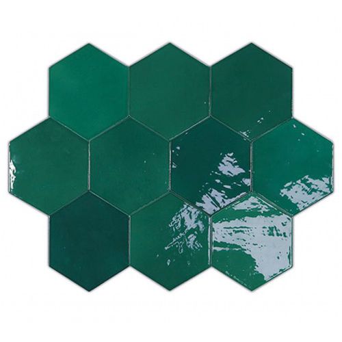 WOW Zellige Hexa Emerald 10,8x12,4