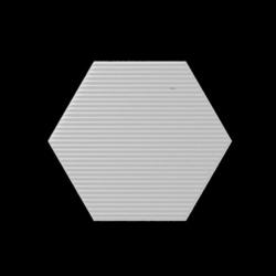 Płytka Heksagonalna, Ścienna WOW Mini Hexa Canale Ice White Matt 15x17,3
