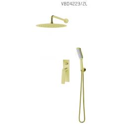 Vedo VBD4223/ZL Kompletny system natryskowy podtynkowy III - Złoty
