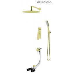 Vedo VBD4232/ZL Kompletny system wannowo-natryskowy podtynkowy II - Złoty