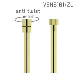 Vedo VSN6101/150/ZL Wąż natryskowy metalizowany METALIC ANTI TWIST 150 cm - Złoty
