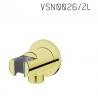 Vedo VSN0026/ZL Przyłącze kątowe z uchwytem słuchawki natryskowej PREMIO I - Złoty