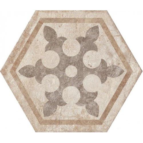 Płytka Heksagonalna Fioranese Heritage Exagona Deco Texture_1 34,5x40