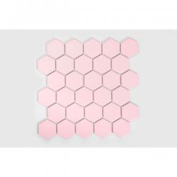 Raw Decor - Płytka Heksagon Duży Pink Matowy 28,2 x 27,1