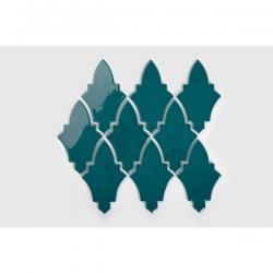 Raw Decor - Płytka Arabeska Shield Ocean Granate Połysk 22,4 x 27,1