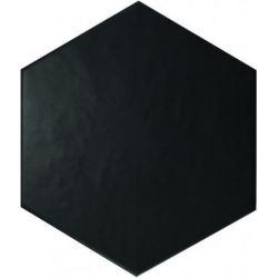 Equipe Hexatile Negro Mate 17.5x20